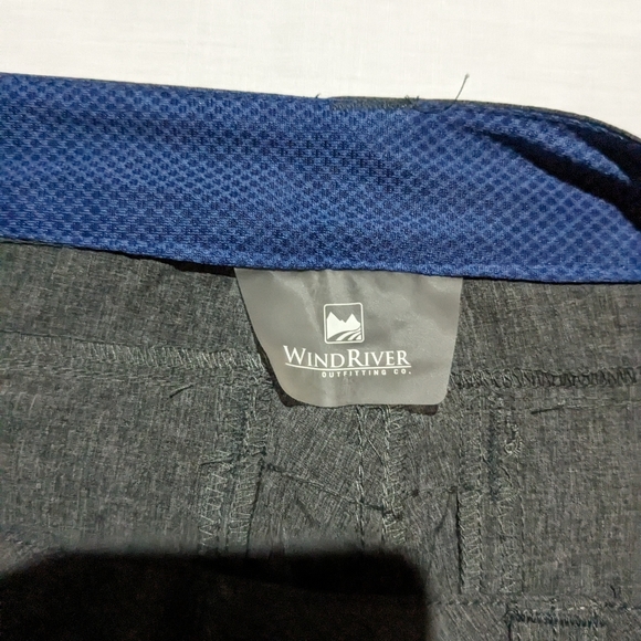 Wind river cargo pants womens gray 8x32 zipper and button front closure pockets - Picture 6 of 11